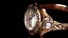Antique Russian 18k Gold Art Nouveau Style Natural Diamond Decorated Ring